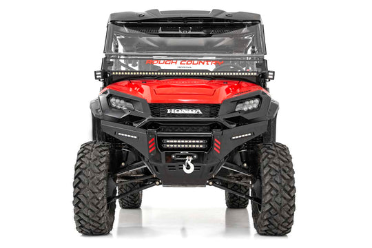 92019 LED Light - Cage Mount - 50" Black Single Row - White DRL - Honda Pioneer 1000 (16-22) Rough Country Canada