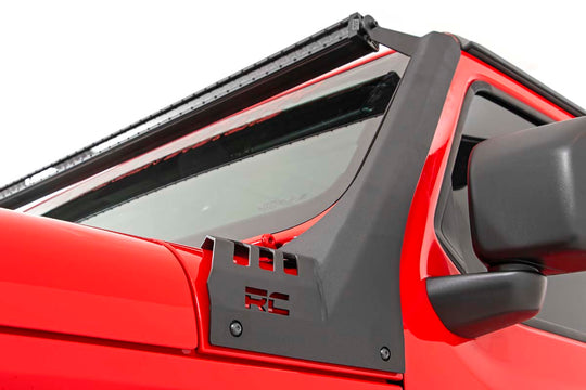 80069 JEEP JL/JT 50IN LED UPPER WINDSHIELD MOUNT W/ 50IN DUAL ROW Spectrum SERIES Rough Country Canada