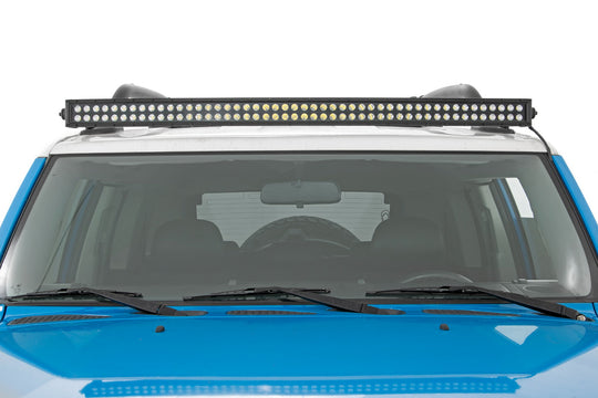 71203 LED Light Kit - 50 Inch Curved - Dual Row DRL - Black Series - Toyota FJ Cruiser (07-14) Rough Country Canada