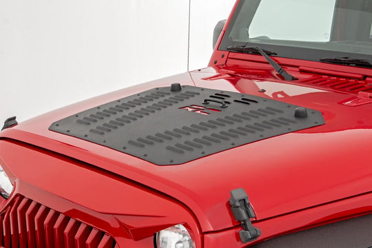 10527 Hood Louver with RC Logo - Jeep Wrangler JK (2007-2018) Rough Country Canada
