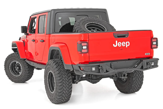 10650 Rear Bumper - Tubular - Jeep Gladiator JT 4WD (2020-2022) Rough Country Canada