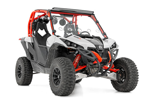 97040 LED Light - Front Mount - 40" Black Single Row - Can-Am Commander/Maverick (2014-2020) Rough Country Canada