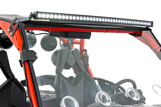 97039 LED Light - Front Mount - 40" Chrome Dual Row - White DRL - Can-Am Commander/Maverick (2014-2020) Rough Country Canada