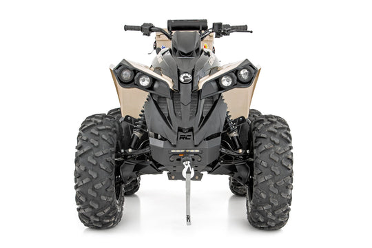 97070 Winch Bumper - 4500-Lb Winch - Synthetic Rope - Can-Am Renegade 1000/Renegade 500 (12-22) Rough Country Canada