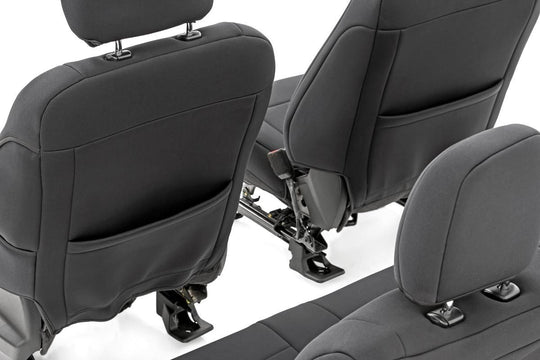 91016 Seat Covers - Front Bucket Seats - Ford F-150 (15-23)/Super Duty (17-23) Rough Country Canada
