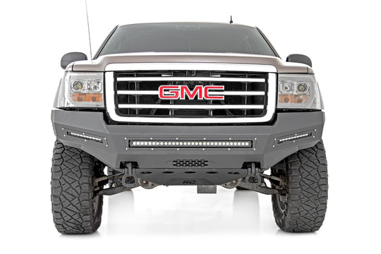 10912 Front Bumper - Fabricated - Prerunner - GMC Sierra 1500 (07-13) Rough Country Canada