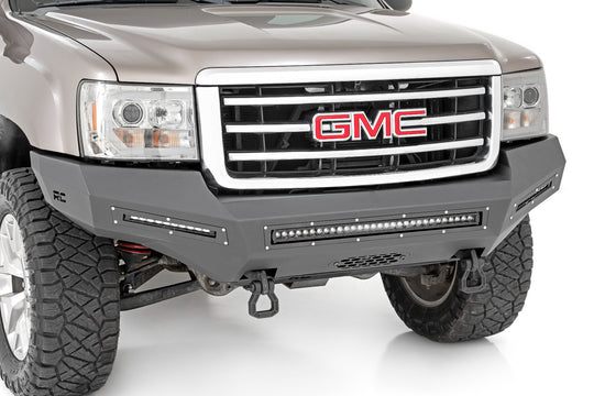 10912 Front Bumper - Fabricated - Prerunner - GMC Sierra 1500 (07-13) Rough Country Canada
