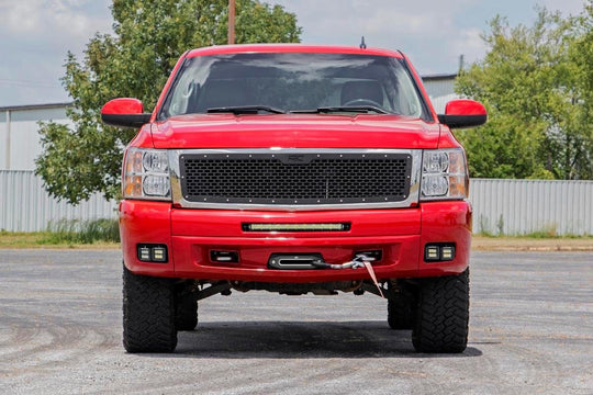 70762DRLA Chevrolet LED Fog Light Kit - Black Series w/ Amber DRL (07-13 Silverado 1500) Rough Country Canada