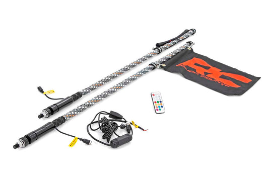 93004 Multi-Color LED - Whip - 4' Long - Pair Rough Country Canada