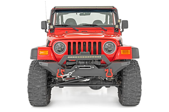 RCH5400 Headlights - DRL Halo LED - 7" - Jeep Wrangler TJ 4WD (1997-2006) Rough Country Canada