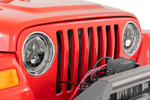 Load image into Gallery viewer, RCH5400 Headlights - DRL Halo LED - 7" - Jeep Wrangler TJ 4WD (1997-2006) Rough Country Canada