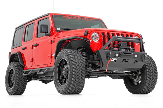 10597A Front Bumper - Stubby - Trail - Jeep Gladiator JT/Wrangler 4xe/Wrangler JK/Wrangler JL Rough Country Canada