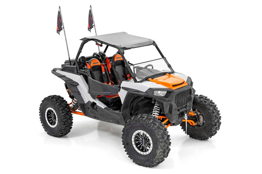 93052 Whip Mount - Cage - 4' Multl-Color LED Whip Pair - Polaris RZR 1000XP (14-17) Rough Country Canada