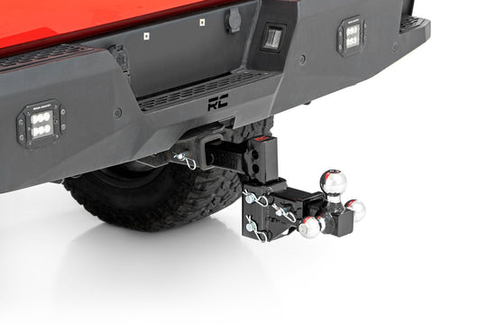 99100 Adjustable Trailer Hitch - 6 Inch Drop - Multi-Ball Mount - Fits 2 Inch Receiver Rough Country Canada