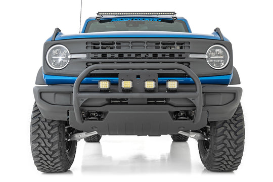 51049 Nudge Bar - 4 Inch Round Led (x4) - Ford Bronco 4WD (2021-2023) Rough Country Canada