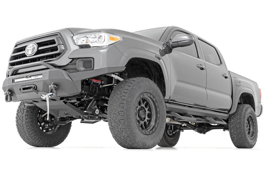 72000 SR2 Adjustable Aluminum Steps - Double Cab - Toyota Tacoma (05-23) Rough Country Canada