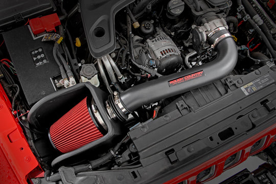 10479PF 3.6L Cold Air Intake Kit - Prefilter - Jeep Gladiator JT (20-22)/Wrangler JL (18-23) Rough Country Canada