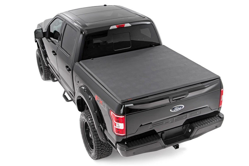 RC46219500 Bed Cover - Tri Fold - Soft - 5' Bed - Ford Ranger 2WD/4WD (19-23) Rough Country Canada