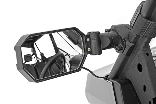 99201 UTV Aluminum Side Mirrors w/Turn Signal (Pro-Fit Cages - Universal) Rough Country Canada