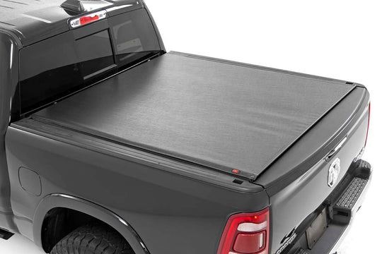 48320550 Soft Roll Up Bed Cover - 5'7" Bed - No Rambox - Ram 1500 (19-23)/1500 TRX (21-23) Rough Country Canada