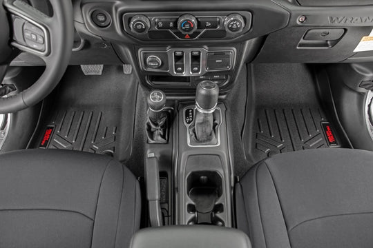 M-6150 Floor Mats - FR - 2 Door - Jeep Gladiator JT (20-22)/Wrangler JL (18-23) Rough Country Canada