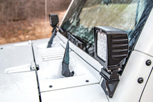 Load image into Gallery viewer, 6004 Light Mounts - Lower Windshield - Jeep Wrangler JK (2007-2018) Rough Country Canada