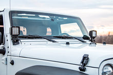 Load image into Gallery viewer, 6004 Light Mounts - Lower Windshield - Jeep Wrangler JK (2007-2018) Rough Country Canada