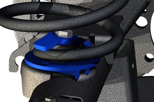 1113 Rear Coil Spring Correction Plates - Jeep Wrangler JK (2007-2018) Rough Country Canada