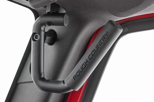 6503 Grab Handles - Steel - FR & RR - Black - Jeep Wrangler JK (07-18) Rough Country Canada