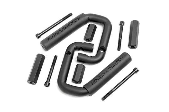 6501 Grab Handles - Steel - Front - Black - Jeep Wrangler JK (2007-2018) Rough Country Canada