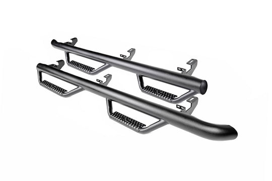 90764 Nerf Steps - Wheel to Wheel - 4 Door - Jeep Wrangler JK (07-18) Rough Country Canada