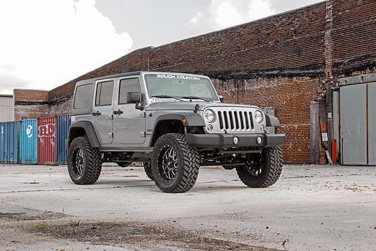 68130 4 Inch Lift Kit - Jeep Wrangler JK 2WD/4WD (2007-2018) Rough Country Canada