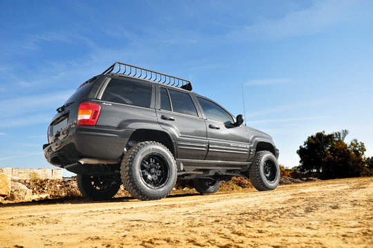 90820 4 Inch Lift Kit - Long Arm - Jeep Grand Cherokee WJ 4WD (1999-2004) Rough Country Canada