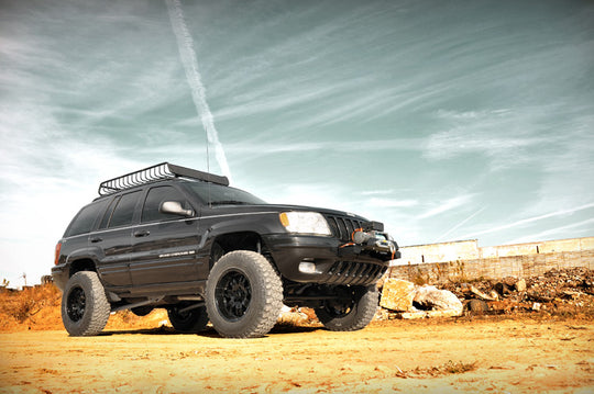 90820 4 Inch Lift Kit - Long Arm - Jeep Grand Cherokee WJ 4WD (1999-2004) Rough Country Canada