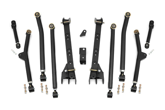 66300U Long Arm Upgrade Kit - 4-6 Inch Lift - Jeep Wrangler TJ 4WD (97-06) Rough Country Canada