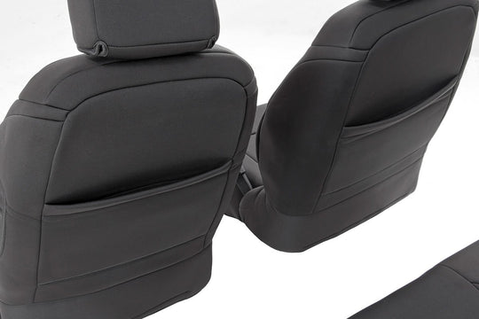 91004F Seat Covers - Front - Jeep Wrangler JK 4WD (2013-2018) Rough Country Canada