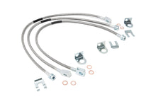 Load image into Gallery viewer, 89715 Jeep Front &amp; Rear Stainless Steel Brake Lines - 4-6in Lifts (XJ/YJ/TJ) Rough Country Canada
