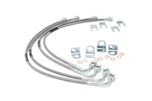 Load image into Gallery viewer, 89716 Brake Lines - Stainless - FR &amp; RR - 4-6 Inch Lift - Jeep Wrangler JK (07-18) Rough Country Canada