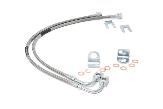 89707 Brake Lines - Stainless - Front - 4-6 Inch Lift - Jeep Wrangler JK (07-18) Rough Country Canada