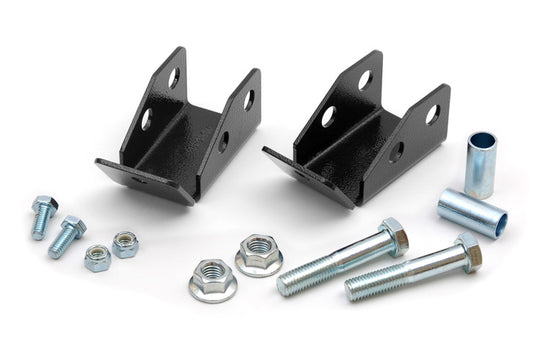 1185 Shock Relocation Brackets - Rear - Jeep Wrangler TJ 4WD (1997-2006) Rough Country Canada
