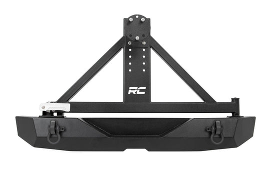 10594A Rear Bumper - Rock Crawler - Tire Carrier - Jeep Wrangler JK (07-18) Rough Country Canada