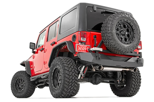 10594A Rear Bumper - Rock Crawler - Tire Carrier - Jeep Wrangler JK (07-18) Rough Country Canada