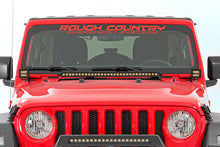 Load image into Gallery viewer, 70052DRL Jeep 2-inch LED Lower Windshield Kit (18-21 Wrangler JL, 20-21 Gladiator JT - Black-Series w/ White DRL) Rough Country Canada