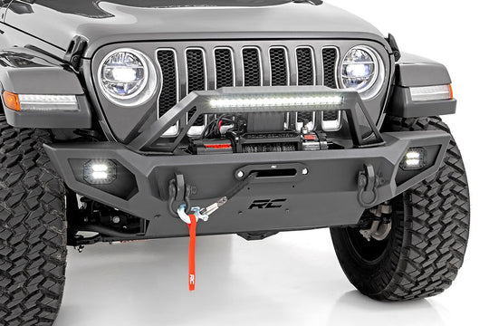 10585 Front Winch Bumper - Jeep Gladiator JT/Wrangler 4xe/Wrangler JK/Wrangler JL Rough Country Canada