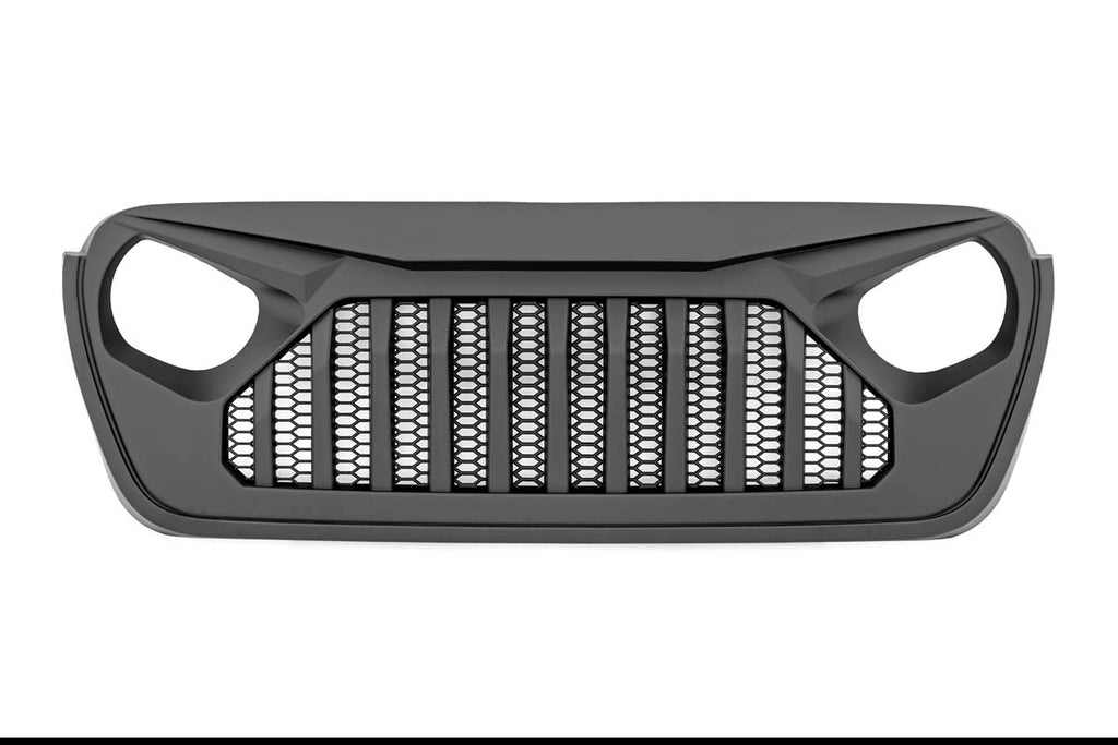 10496 Replacement Grille - Angry Eyes - Jeep Gladiator JT/Wrangler 4xe/Wrangler JL (18-23) Rough Country Canada