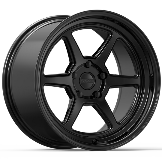 K14B-189521+38 - Kansei Roku K14B 18X9.5 5X110 38mm Gloss Black - Kansei Wheels Canada