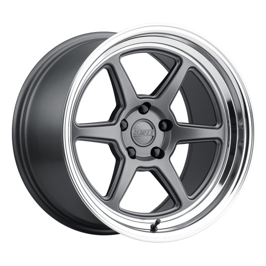 K14G-181521+12 - Kansei Roku K14G 18X10.5 5X110 12mm Grey - Kansei Wheels Canada