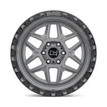Load image into Gallery viewer, 1790KLS005127G71 - Black Rhino Kelso 17X9 5X127  0mm Battleship Gray W/ Black Ring - Black Rhino Wheels Canada