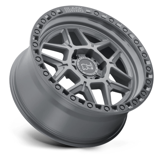 1890KLS126140G12 - Black Rhino Kelso 18X9 6X139.7  12mm Battleship Gray W/ Black Ring - Black Rhino Wheels Canada