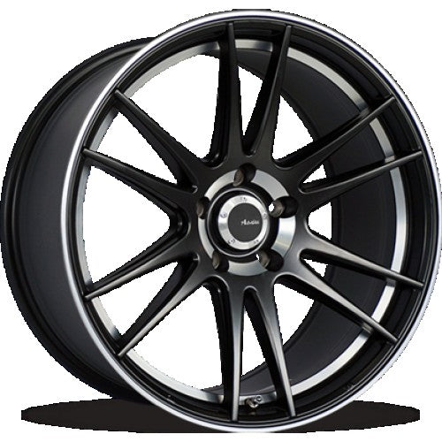 OP8N520355 - Advanti Optimo 18X9.5 5X120 ET 35mm Matte Black with Machined Lip and Undercut - Advanti Wheels Canada